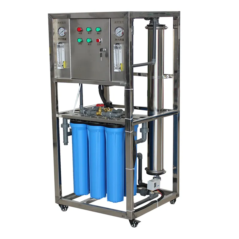 Machine de traitement de l'eau 250LPH système d'osmose inverse RO pour purifier l'eau du robinet eau souterraine