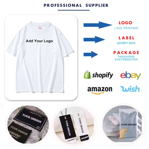 قميص ترويجي خفيف الوزن بياقة دائرية مصنوع من القطن المسرح 100٪ بوزن 220 جرام للمتر المربع مع شعار مخصص على الملصق للرقبة للموظفين - Product Image 5