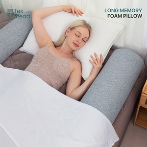 100% Bộ nhớ bọt cơ thể gối-Máy có thể giặt, màu xám, Dệt Kim Polyester bìa, 100% Bộ nhớ bọt Điền - Product Image 4