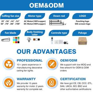 Nieuwe product huisdecoratie 48 inch omkeerbare motor huishoudelijke afstandsbediening stille luchtkoeling plafondventilator zonder verlichting - Product Image 6