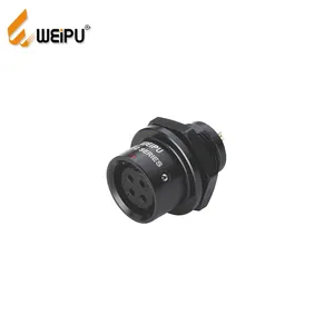 China factory WEIPU Push-pull IP67 5A Rear-nut mount connection electric wire connector