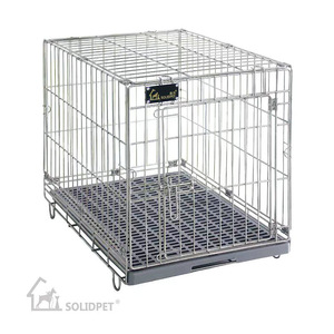 <span class=keywords><strong>Jaula</strong></span> de alambre plegable y transpirable de acero inoxidable 304 Solidpet de 1.5 pies con base de tablero encolado <span class=keywords><strong>para</strong></span> perros pequeños/mini - Multiusos <span class=keywords><strong>para</strong></span> todas las estaciones - Product Image 5