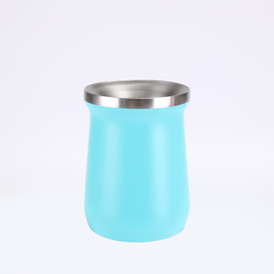 8oz 304 Stainless Steel Vacuum Insulated Leakproof Hand Grip Portable Travel Mini Hammer Pattern Painted Business Gift <b>Mug</b> - Product Image 1