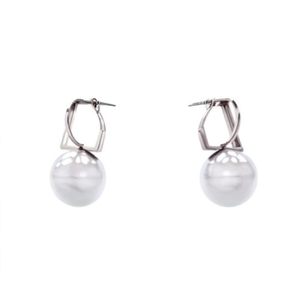 Pendientes de Perlas de Acero Inoxidable 316L con Baño de Oro PVD, Joyería de Moda Sostenible y Resistente - Product Image 2