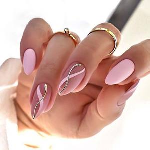 <span class=keywords><strong>Uñas</strong></span> <span class=keywords><strong>postizas</strong></span> de stiletto francés Extra largas, gel suave de cobertura completa, cápsula acrílica bonita, Etiqueta Privada - Product Image 4