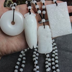 สร้อยคอหยกสีขาวปี่เซี้ยกวน<span class=keywords><strong>อิ</strong></span><span class=keywords><strong>ม</strong></span>,สร้อยคอจี้หยกแบบโซ่กระดุ<span class=keywords><strong>ม</strong></span>เพื่อสันติภาพขายส่ง - Product Image 2