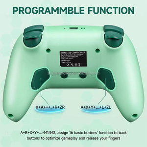 Motor getaran ganda yang dapat diprogram enam giroskop cincin RGB pengontrol Game BT nirkabel untuk NS Switch/<span class=keywords><strong>IOS</strong></span>/Android/Windows PC/kotak TV - Product Image 4