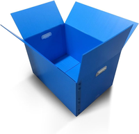 Boîte de rangement en plastique polypropylène boîte d'emballage caisse en plastique PP boîte pliable pour entrepôt de stockage