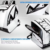 Sac de ski et snowboard rembourré YCW personnalisé pour le rangement intérieur, avec sangle de transport, poche pour équipement, lunettes et gants, pour le sport et le voyage