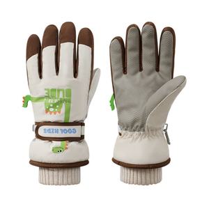 Gants de ski en polyester coupe-vent antidérapants à doigts entiers pour enfant garçon, motif dessin animé mignon, personnalisables, vente en gros, directement de l'usine - Product Image 3