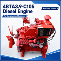 Moteur diesel turbocompressé SCDC DCEC 4bta 4b 4BTA3.9-C105 105HP 4 cylindres pour groupe électrogène, machines de construction