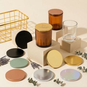 Vietnam WeWood, venta al por mayor, aleación de Zinc ecológica, tapa de Metal plateado, tapa de vela personalizada para embalaje de tarros de velas de vidrio - Product Image 2