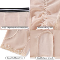 Shorts sculptants rehausseurs de fesses pour femmes, culotte rembourrée taille haute effet ventre plat et rehausseur de hanches, body sculptant en maille grande taille