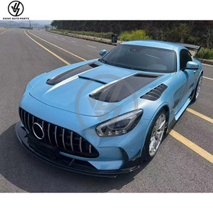 Kits carrosserie en matériau PP style Black Series + carbone sec avec capot et spoiler pour Benz AMG GT GTC GTS 2015-2018 - Product Image 5