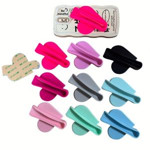 Portable Phone <b>Holder</b> <b>Lipstick</b>-Style Lazy Phone Stand Heart-Shaped Phone Case Adhesive Silicone Bracket Made China - Product Image 4