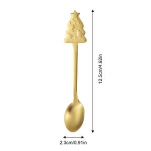 Lot de cuillères à thé et à café festives Père Noël pour Noël, vente en gros - Product Image 3
