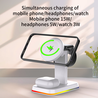 Station de Recharge Sans Fil Multifonctionnelle à Prix de Gros avec Support Téléphone Rétractable