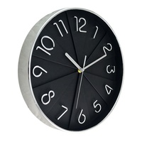 Jam Dinding Analog Quartz Satu Sisi dengan Dial Angka 3D Abstrak Tradisional untuk Dekorasi Rumah Ruang Tamu