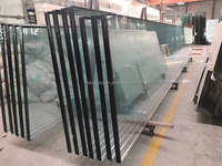Verre Argon Clair LOW-E Trempé Sous Vide Double Isolation pour Mur Rideau et Fenêtre