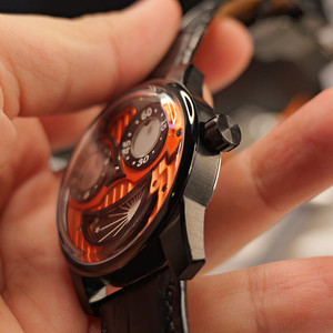 Reloj de Pulsera Mecánico <span class=keywords><strong>OBLVLO</strong></span> para Hombre con Esfera Grande Estilo Joker, Diseño Creativo, Correa de Cuero, Automático, Deportivo e Impermeable JM-JK - Product Image 3