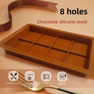 Moldes de Silicona para Barras de Chocolate, Fáciles de Desmoldar, Duraderos, Antiadherentes, para Repostería Casera o DIY - Product Image 4