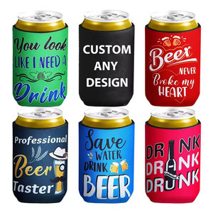 Regali promozionali 12 once in bianco isolato portabottiglie di birra refrigeratore personalizzato in Neoprene tozzo supporto sublimazione lattina di birra - Product Image 1