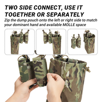 Pochette tactique SIVI pour la récupération de magazines, sac pliable avec design Molle pour la chasse en plein air et l'entraînement