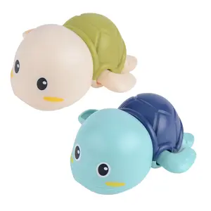 Nouvelle piscine mignon dessin animé Animal tortue horloge jouets ABS bébé plastique enfants jouets de douche vente en gros 2023