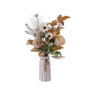 CallaFloral Ramo de Rosas Artificiales de Tela Plástica Tejida para Decoración de Bodas y Hogar CF01264 - Product Image 5