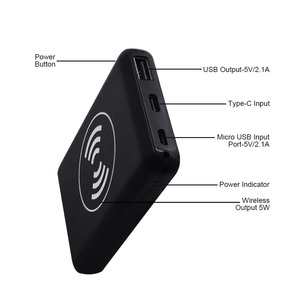 Brand <span class=keywords><strong>New</strong></span> Banque De Charge Rapide Taille 5000mah Banque De Puissance Sans Fil Pour Samsung Galaxy S8 S9, PowerBank Avec Charge Q - Product Image 6
