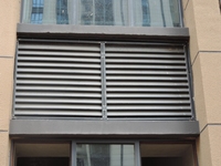 Volet de ventilation fixe moderne, durable et facile à nettoyer, avec revêtement en poudre, pour salle de bain, villa résidentielle et usage commercial