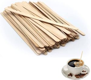Wooden Mini Jar Honey Stirrer Stick, 50Pcs Honey Dipper Sticks