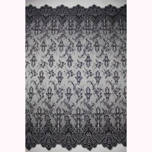 Hochwertige YUGU YG-2351 Tüll-Chantilly-Spitze Königsblau mit Pailletten Französische Spitzenstoffe Polyester/Nylon 150cm Breite für Bekleidung - Product Image 1