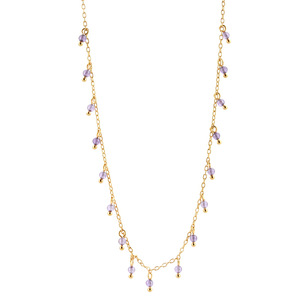 Daidan Beaded <strong>Necklace</strong> <strong>Boho</strong> <strong>Necklace</strong> Silver 925 Gold Plated Jewelry Green Purple Colorful 18K Gold Choker Beaded <strong>Necklace</strong> - Product Image 6