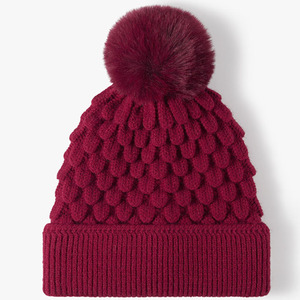 <span class=keywords><strong>2023</strong></span> gorro acanalado de <span class=keywords><strong>invierno</strong></span> de alta calidad para mujer, gorro suave y cálido, gorro de esquí con pompón para mujer, gorros de <span class=keywords><strong>invierno</strong></span> suaves y cálidos, gorros, gorro - Product Image 5