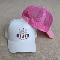 Casquettes de sport et d'extérieur pour femmes, 5 panneaux, en maille de coton, avec logo brodé personnalisé, visière incurvée, style trucker, très vendues