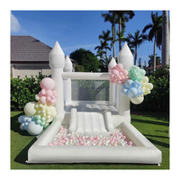 Videur pour bébé 8X8 intérieur petit enfant Pastel Air château gonflable gonflable Commercial videur maison de rebond blanc pour location de fête