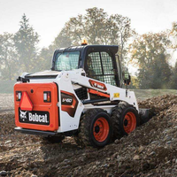 Chargeuse compacte sur pneus d'occasion Bobcat S160, faible nombre d'heures de fonctionnement, moteur Kubota, idéale pour les travaux en espace restreint