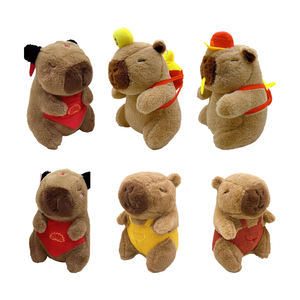 Capibara Duradero de 8 Pulgadas, Súper Suave, Bordado, para Aliviar el Estrés, Relleno de Algodón PP, Peluche Personalizado, Animal de Peluche - Product Image 2