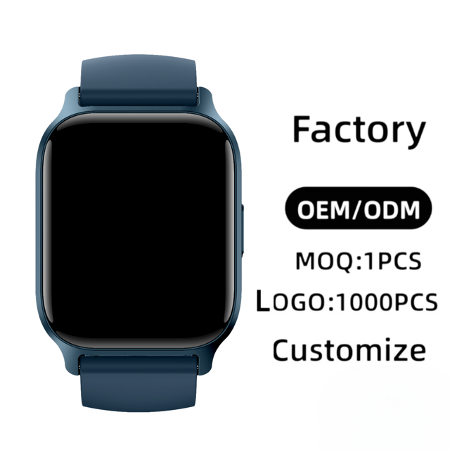 Factory Custom OEM Unisex Sports Smart Watch Slim Design TFT BT Call Health Monitor Fitness Tracker Email Custom Logo Dial