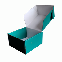 Cajas de envío rígidas de cartón corrugado de lujo impresas personalizadas para calcetines de laminación mate de materiales reciclados certificados