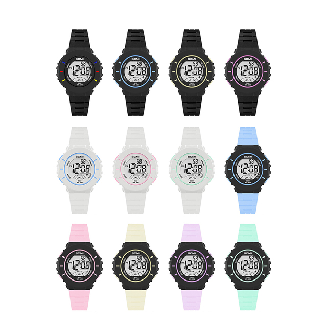 Colorful Men and Women Electronic Watch Fashion and Casual Boys Girls 30M Waterproof Digital Multi-Function Outdoor Sports Watch