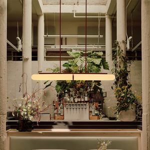 Lampadario in acrilico per ristorante nordico moderno unico design creativo caffè decorazioni lunghe lineari in acrilico - Product Image 5