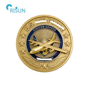 Pièces commémoratives personnalisées d'<span class=keywords><strong>avion</strong></span> de combat bombardier C17 C130 C141 de l'USAF, force aérienne américaine, pièces de défi d'<span class=keywords><strong>avion</strong></span> personnalisées - Product Image 4