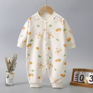 Nouvelle combinaison bébé automne-hiver, trois couches, chaude, en coton soyeux, sans coutures et épaissie, pour garçons et filles - Product Image 3