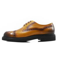 Chaussures en cuir véritable Goodyear Welted de luxe Zapatos Para Hombre Chaussures en cuir faites à la main pour hommes Chaussures décontractées de marque célèbre pour hommes