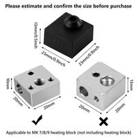 Funda de Silicona para Bloque Calefactor Creality AMUS-LD-3D-AC-Silicone Cover-5P para Impresoras 3D B09LLG3KN4-Para Ender 3/3 Pro/3 V2
