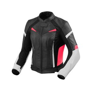 Mode longues fermetures éclair femmes professionnel en cuir véritable motard course moto Cardura Denim veste fabriquée au Pakistan - Product Image 1