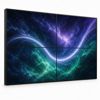 Mur vidéo LCD industriel 55 pouces avec cadre de 0,88 mm, affichage en raccordement à fonctionnement continu 24/7 pour centre de commande