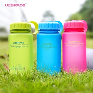 UZSPACE Botol Air 100% BPA Bebas Debu Flip Tutup Atas untuk Luar Ruangan Mendaki Berkemah